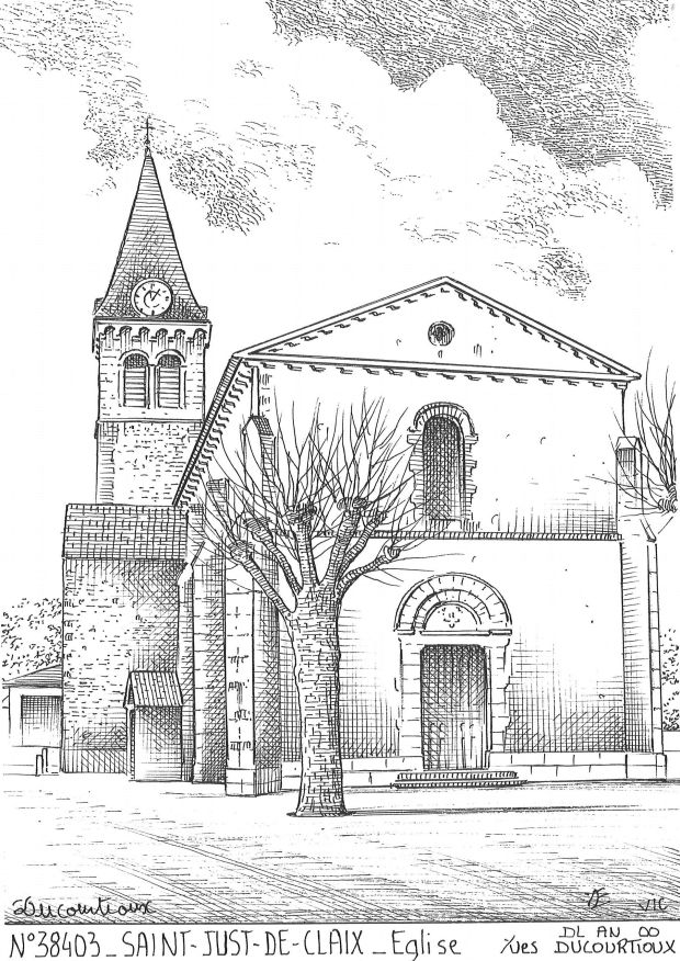 N 38403 - ST JUST DE CLAIX - église